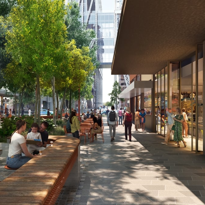 Artist rendering of new Civic Link Block 3