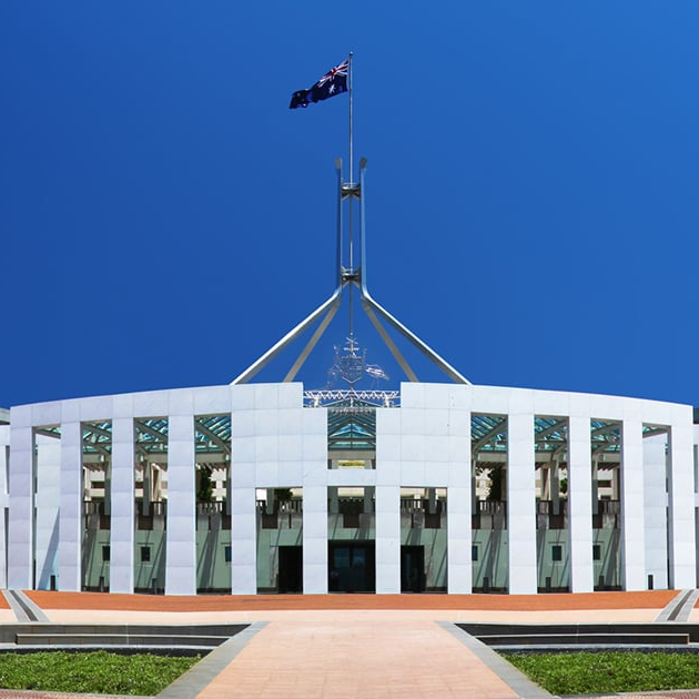 Parliament House in Canberra