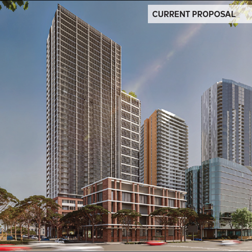 Artist rendering of new building proposed for Church St